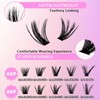 Mixed Size False Eyelashes Lash Clusters, 240pcs/set Natural Look Eyelashes