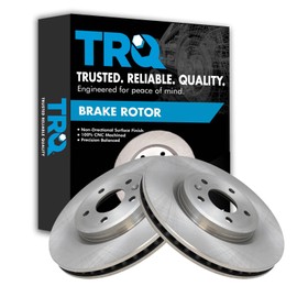 TRQ Front Brake Rotors Set Vented Compatible with 2011-2019 Ford Explorer 2009-2019 Flex 2010-2019 Taurus 2009-2012 Lincoln MKS MKT