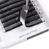 W Eyelash Extensions 4D Volume 0.07C Curl 9mm Easy Fan