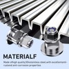 Vovucai 2pcs Stainless Steel Screw Bolts with Grommets - Compatible