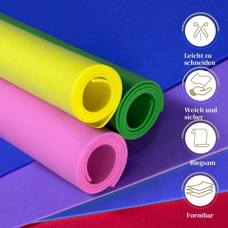 120 Sheets Foam Rubber Sheets 20 x 15 cm, 1
