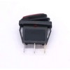 Taiss 2Pcs Waterproof Rocker Toggle Switch 12V Red Lighted Car