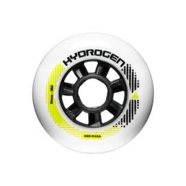 Rollerblade Unisex - Adult HYDROGEN 84/85A (8PCS) Wheels, White, 84 mm/85A