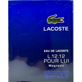 LACOSTE EAU DE LACOSTE L.12.12 POUR LUI MAGNETIC EDT SPRAY MEN 3.3 Oz / 100 ml