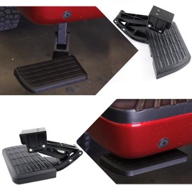 QHHR 75302-01A Rear Bed Step Retractable Bumper Step for Ford F150 2006-2014, Folding Truck Tailgate Step