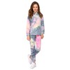 Arshiner Girl's 2 Piece Tie-dye Pullover Hooded Sweatshirt Set Sweatsuits