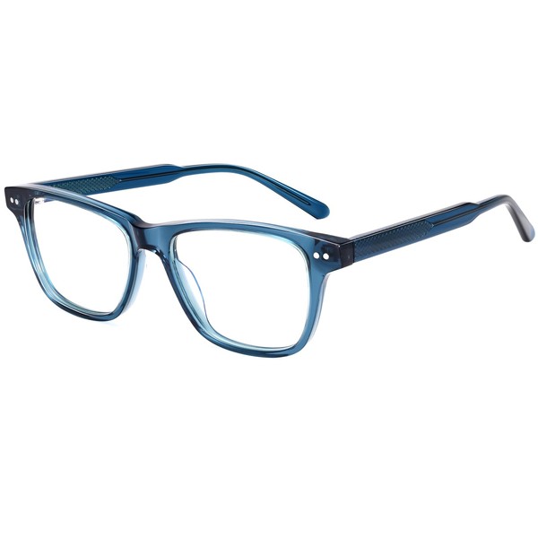 Dollger Fashionable Square Transparent Lenses Blue Light Blocking Glasses for