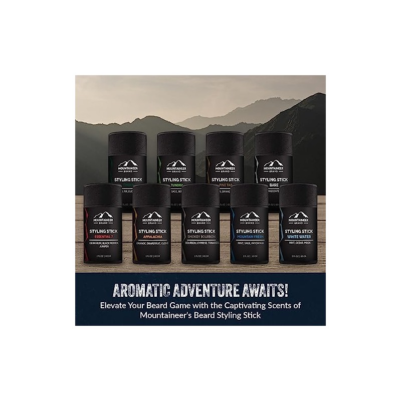 Mountaineer Brand Styling Stick | 100% Natural Beard Conditioner for