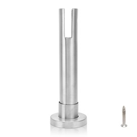 Glass Railing, Stainless Steel Restroom Railing Feet Bathroom Bracket Feet Toilet Partition Fittings for Bathroom, Balcony, Garden, Stair