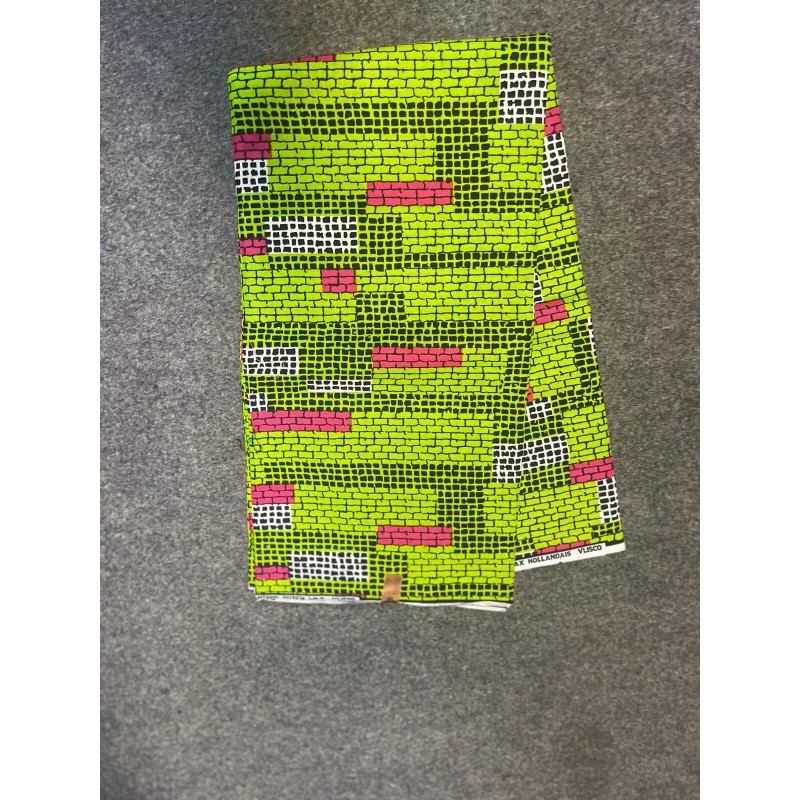 Unbranded ON SALES 6 YARDS 100% Cotton African Kente Pink