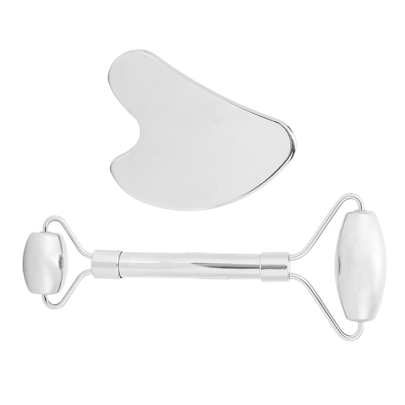 Stainless Steel Facial Roller Gua Sha Tool Face Skin Roller