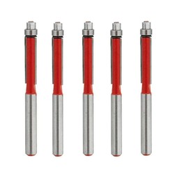 5pcs Shank Wood Edge Flush Trim Router Bit 1/4 Inch Router Bits