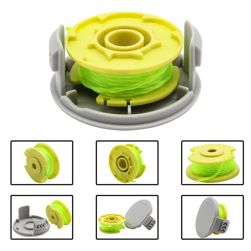 Homhelar AC80RL3 String Trimmer Replacement Spool Line Fits for Ryobi