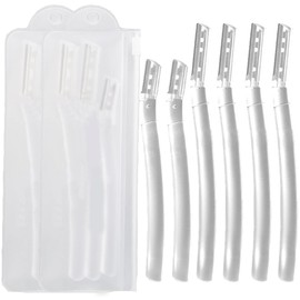 6 Pieces Dermaplane Razor for Women Face, Eyebrow Razors Professional Tool for Peach Fuzz, Exfoliating Tool Shaver with Precision Cover, Facial and Eyebrow Hair Removal, Gentle Skin Exfoliation Blade