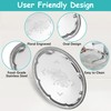 6-Pack Large Silver Serving Trays (16" x 12") – Oval
