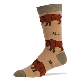 Calcetines para hombre, diseño de búfalo