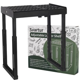 Svartur Adjustable Locker Shelf for School Locker, Height and Width Adjustable Locker Organizer for Work, Stackable Locker Tools for Gym Lockers, Office, Back to School Essentials, Black - Color: Pink Pack of 2