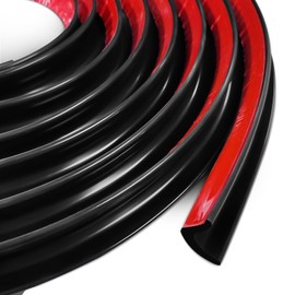 MeYuxg RV Rain Gutters Rubber Drip Strip PVC Rain Strip J Shape Roof Rain Diversion Roof Rain Diversion Strip for Vehicle Truck RV Boat Car Van Door RV (2.5m, Black)