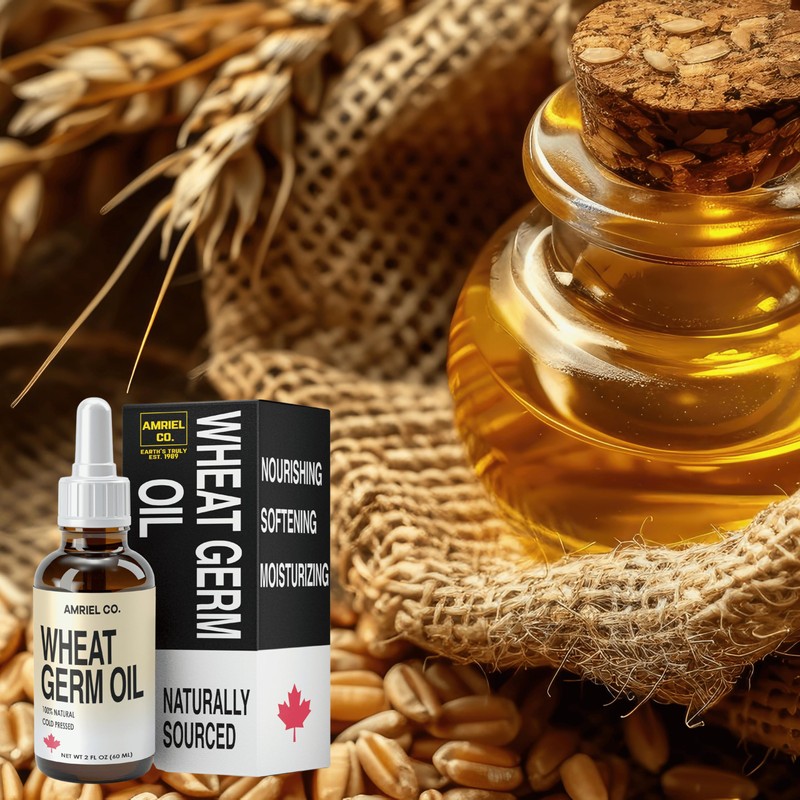 Wheat Germ Oil 60ml – 100% Pure Cold-Pressed Oil Rich