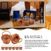 Abaodam 15pcs Mini Woven Baskets with Handles Miniature Baskets Mini