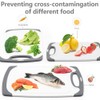 Cutting Boards for Kitchen, Plastic Chopping Board Set of 4