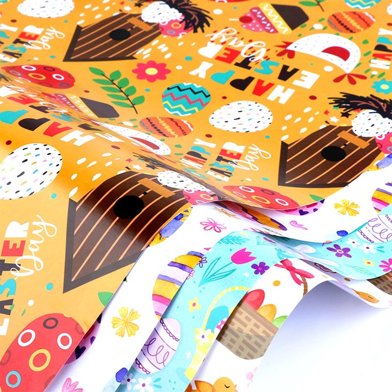 8 Sheets of Easter Wrapping Paper, Easter Wrapping Paper, DIY