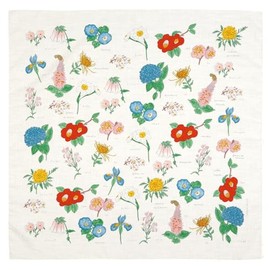 Hitoto Yamamoto Shoten Isabel Boiano 12 Pictures Favorite Japan Series Handkerchief Flower [1937] Made in Japan Japanese Pattern Inbound Souvenir
