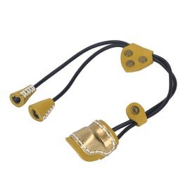 Archery Leather Finger Guard Comfortable Regulating Ergonomic Simple Use Archery Bow Thumb Ring Yellow