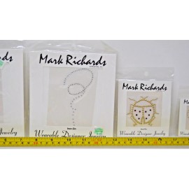 Mark Richards Lot of 4 Mark Richards Rhinestone Applique Patches Art and Craft Mixed Theme NIP