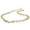 uGems 24K GP Venus Oval Cable Chain 8mm x 6.7mm