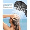 MakeFit Handheld Shower Head with Filter Matte Black - High