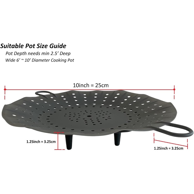 Silicone Steamer Basket 10' Size, Silicone Steamer Insert for