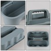 Hespama 6-Pack Cleaning Storage Caddy with Handle, Plastic Easy Carry