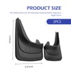 2PCS Car Mud Flaps, Anti-Scratch & Anti-Collision Vehicle Mud Flaps,