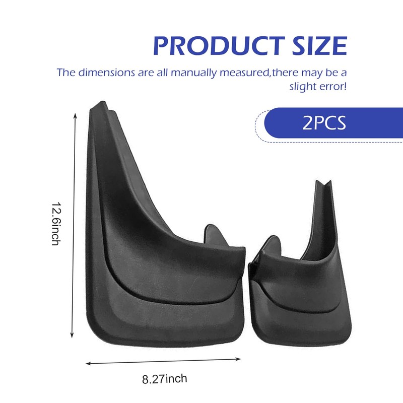 2PCS Car Mud Flaps, Anti-Scratch & Anti-Collision Vehicle Mud Flaps,