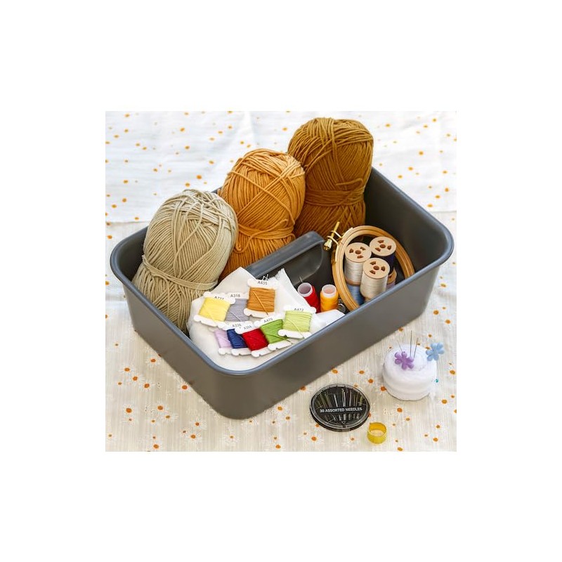 TRUSCO Soft Tote Tray, Dark Gray KTLPE-DG
