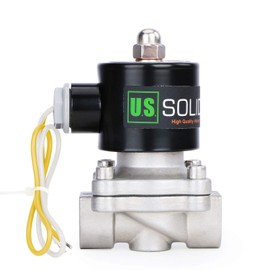 U.S. Solid 1/2 Inch G 220 V AC Stainless Steel Solenoid Valve Direct Controlled for Water Air Gas Oil NC Stainless Steel Solenoid Valve