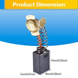 OURUI N398321 Carbon Brushes Compatible with DEWALT DWP849 DWP849X DWP849X-B3 DWP849X-BR N103592 N398327 N088403 Power Tool, Electric Motor Carbon Brush Replacement 4 Pack