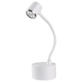 Ludysic Portable Gel X Lamp,Mini UV Light for Gel Nails Polish,12W Rechargeable LED Nail Light with Touch Switch, Fast Curing Goosenecks UV Lamp for Nail Extension Art(White)