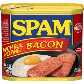 Spam, Made With Hormel Bacon, 12 Ounce