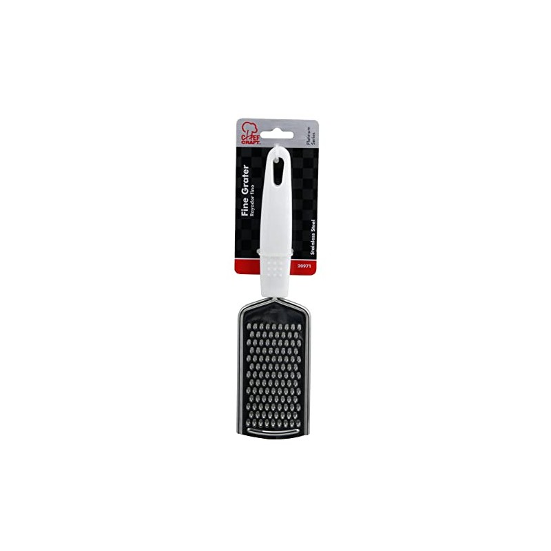 Chef Craft Select Fine Grater, 9.5 inches in length, White