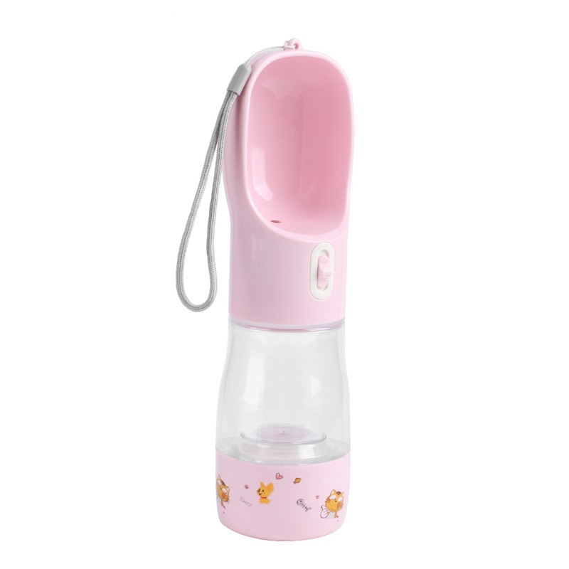Portable Pet Water Bottle Travel Feeding Drinking Cup Water Dispenser