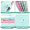 SKYDUE Expanding Folder, Folder with Compartments, Document Folder A4 with