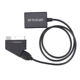Annadue SCART to HDMI Converter, Audio Video Converter, Scaler Video Adapter, Support for NTSC and PAL Output, HD Video Adapter, HDMI 1.3 and Backward Compatible