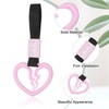 PATIKIL 2Pcs Broken Heart Shaped Car Handle Straps, Car Hanging