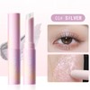 Sitovely 3PCS Crystal Jelly Glitter Lidschattenstift, Lang anhaltender Leicht Verblendbarer