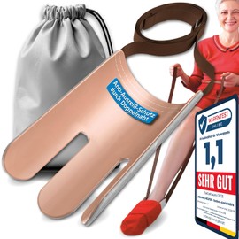 Premium Sock Dressing Aid with Extra Long Straps - 2-in-1 Stocking Aid with Storage Bag - Tear-Resistant & Non-Slip - Ideal for Seniors, Pregnant Women, Rehab and After Hip & Knee Surgery