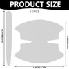 JAZOKA 16 Car Door Handle Protectors Universal Transparent Car Door