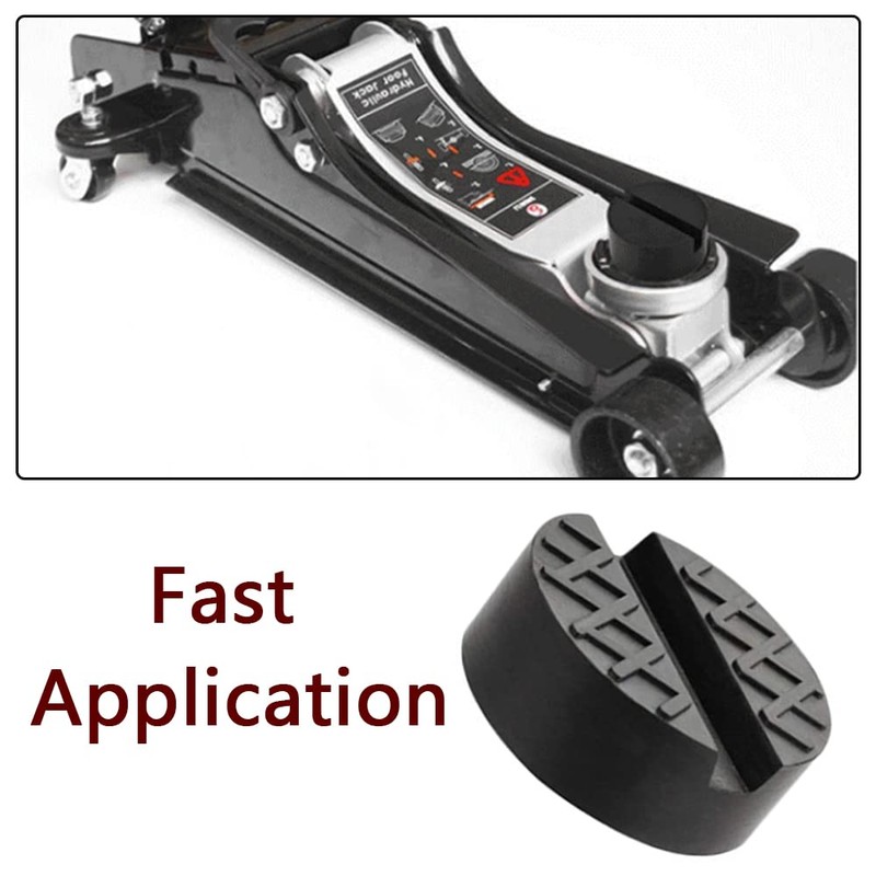 Car Jack Pad Slotted Trolley Jacking Rubber Blocks Cars Repair