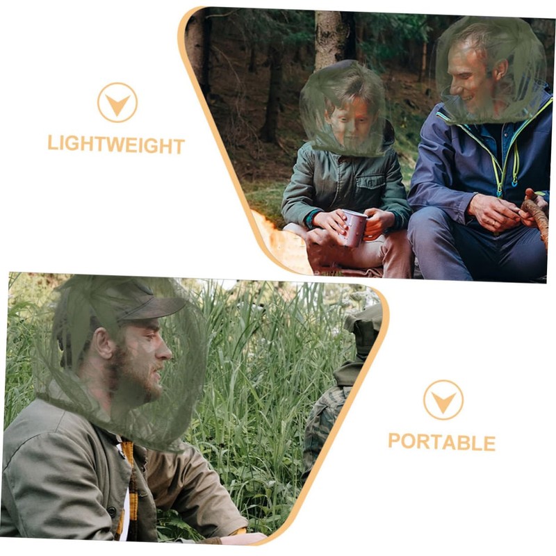 SUPVOX 2pcs Outdoor Mosquito Hat Bug Protection Netting Breathable Mesh